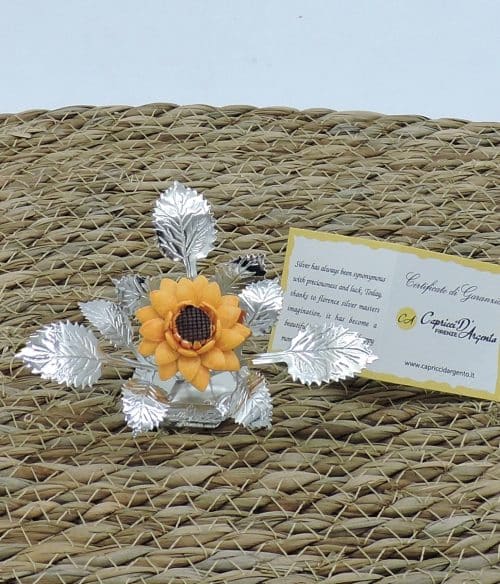 Girasole argento e capodimonte