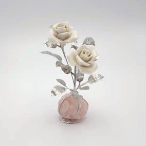 rose porcellana e argento