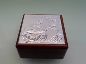 Cofanetto portagioie nozze d'argento