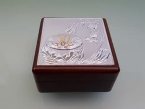 Cofanetto portagioie nozze d'oro