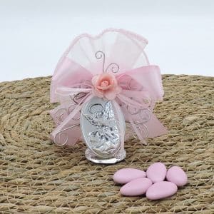 Bomboniera bambina con angeli e albero della vita