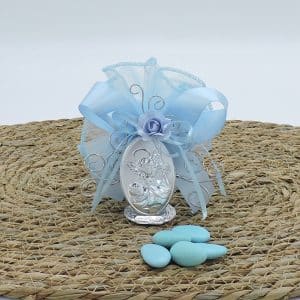 Bomboniera bambino con angeli e albero della vita