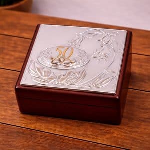 Cofanetto portagioie nozze d'oro