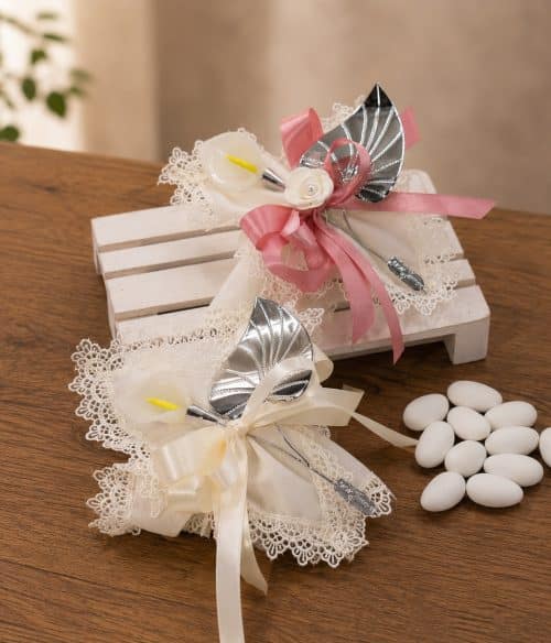 bomboniera con calla per matrimonio