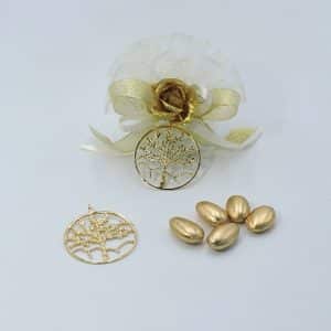 Bomboniera albero della vita oro