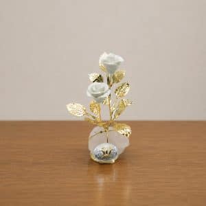 Rose decorative per regalo nozze d'oro