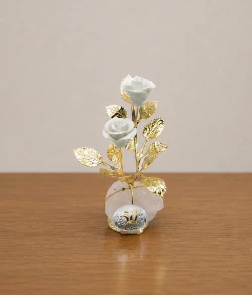 Rose decorative per regalo nozze d'oro