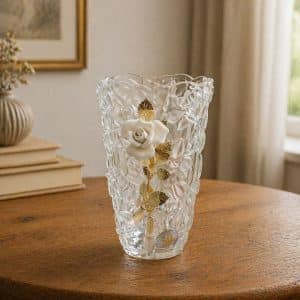 Regalo nozze d'oro con vaso decorato