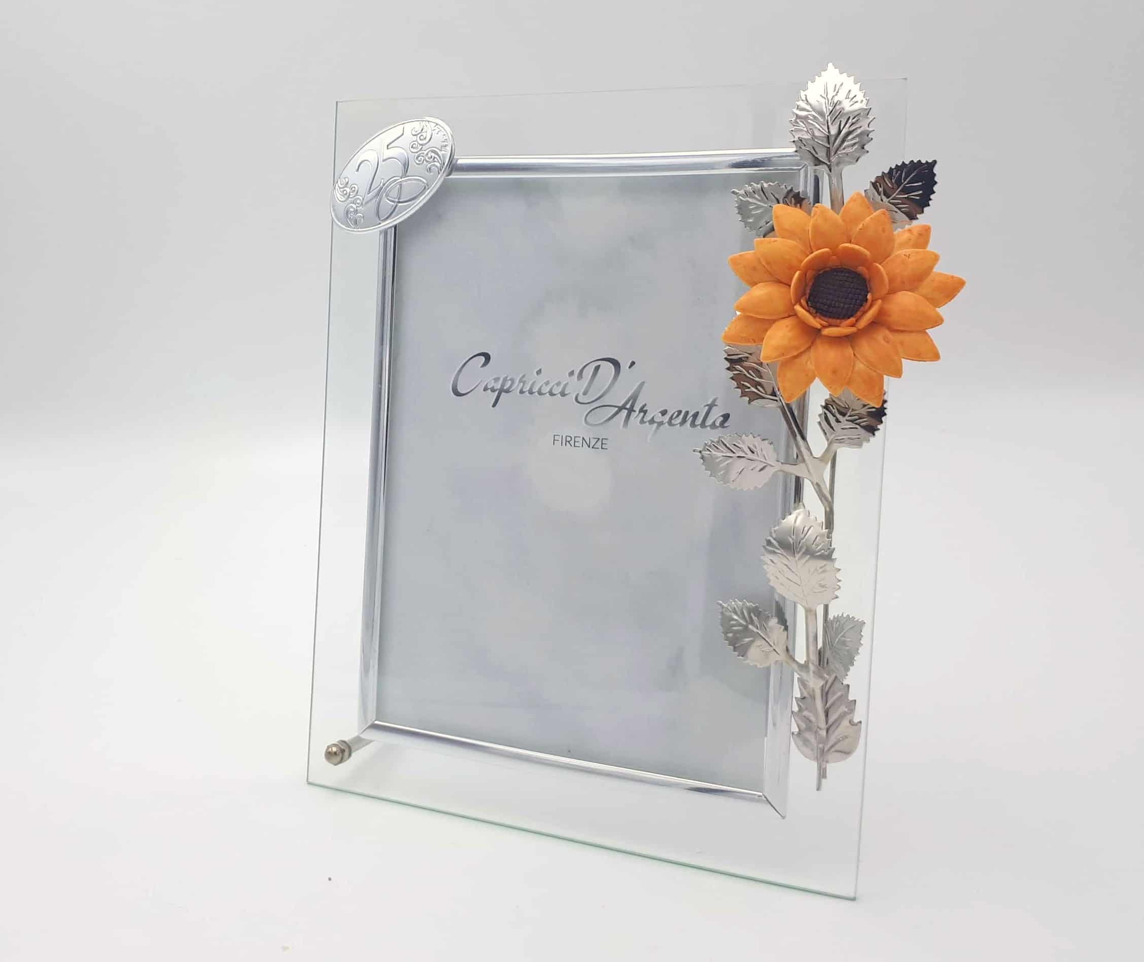 Grigio da matrimonio vetro cornice foto 6'x4' con brillantini/formulazione-buon anniversario 