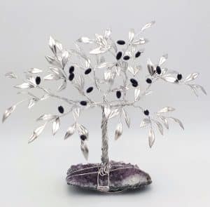 Olivo decorativo su pietra minerale