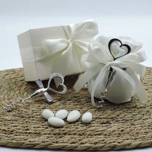 Bomboniera nozze di diamante con cavatappi