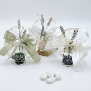 Bomboniera con spighe di grano