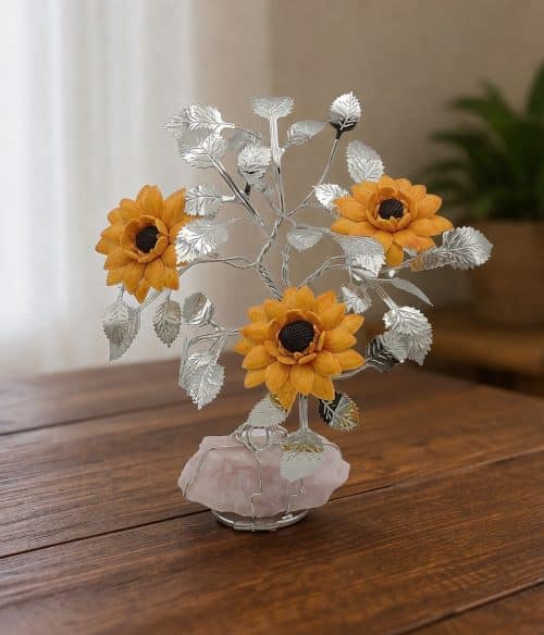 Albero decorativo con girasoli