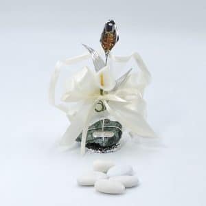 Bomboniera calla su fuchsite