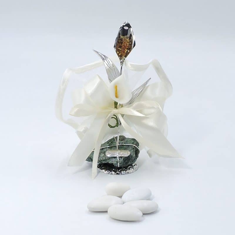 Bomboniera calla su fuchsite