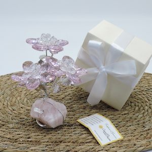 Regalo fiori in cristallo