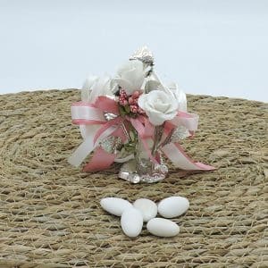bomboniera matrimonio con rose