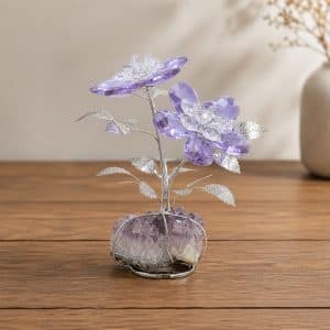 fiori decorativi in cristallo fatti a mano