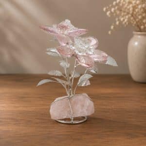 Regalo per donna con fiore in cristallo