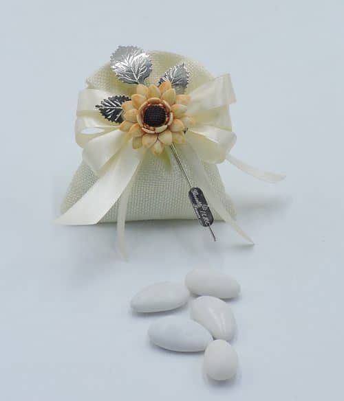 Bomboniera con girasole