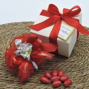 Bomboniera laurea con fiore cristallo