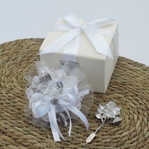 Bomboniera matrimonio con fiore cristallo
