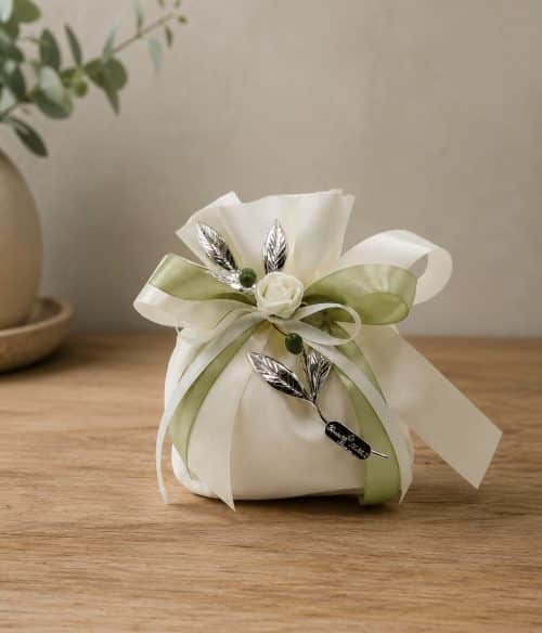 Bomboniera matrimonio con olivo artigianale