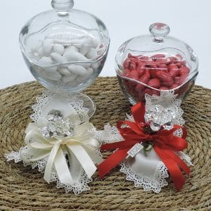 Bomboniera argento e cristallo