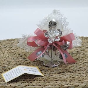 Bomboniera con fiore cristallo