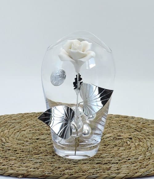 Vaso cristallo 25 anniversario