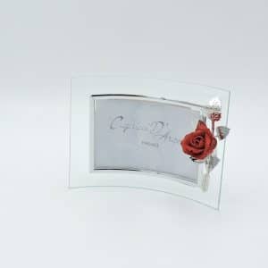 cornice rosa rossa