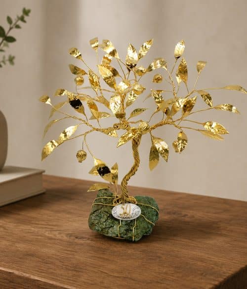 Regalo nozze d'oro con melograno portafortuna