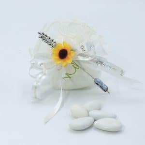 Bomboniera comunione con spiga di grano