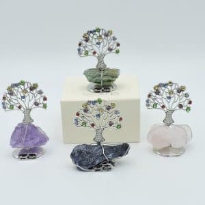 Albero della Vita su pietra minerale e strass