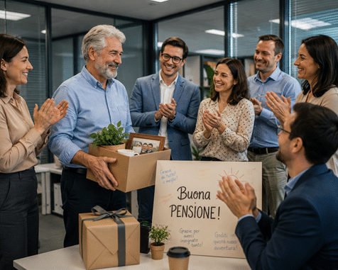 cosa regalare ai colleghi quando si va in pensione