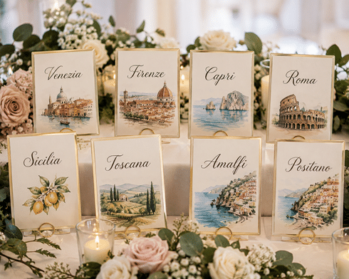 Nomi tavoli matrimonio