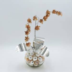 Orchidea vetro soffiato e argento