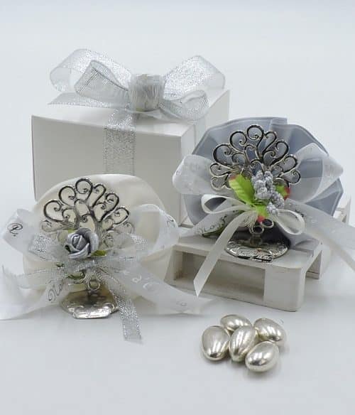 Bomboniera nozze argento
