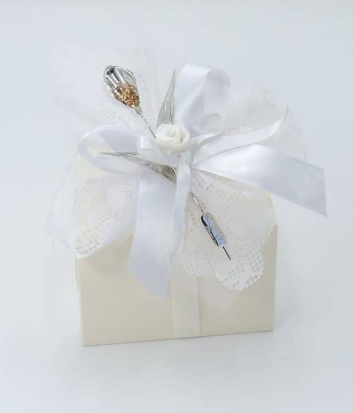 Bomboniera nozze di diamante con calla