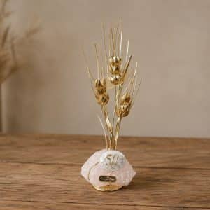Idea regalo 50 anni di matrimonio con spighe portafortuna