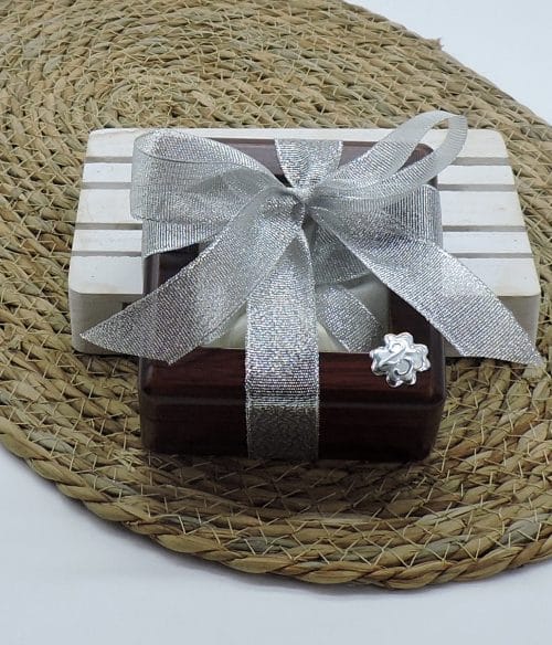 Bomboniera nozze argento con cofanetto portagioie