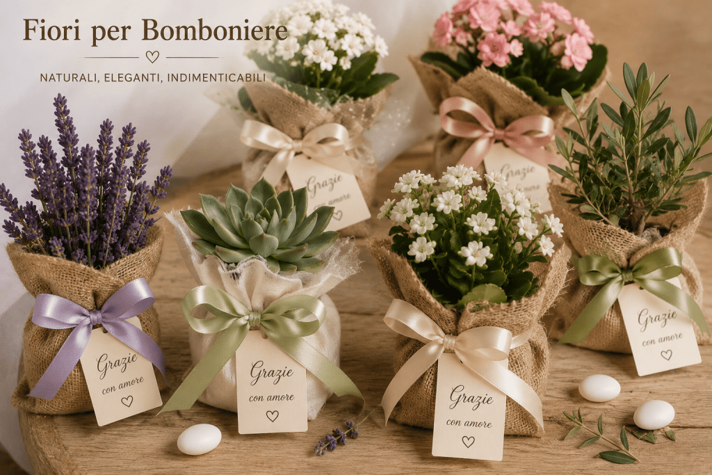 i fiori per bomboniere