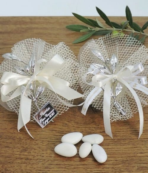 Bomboniera con olivo per Prima Comunione