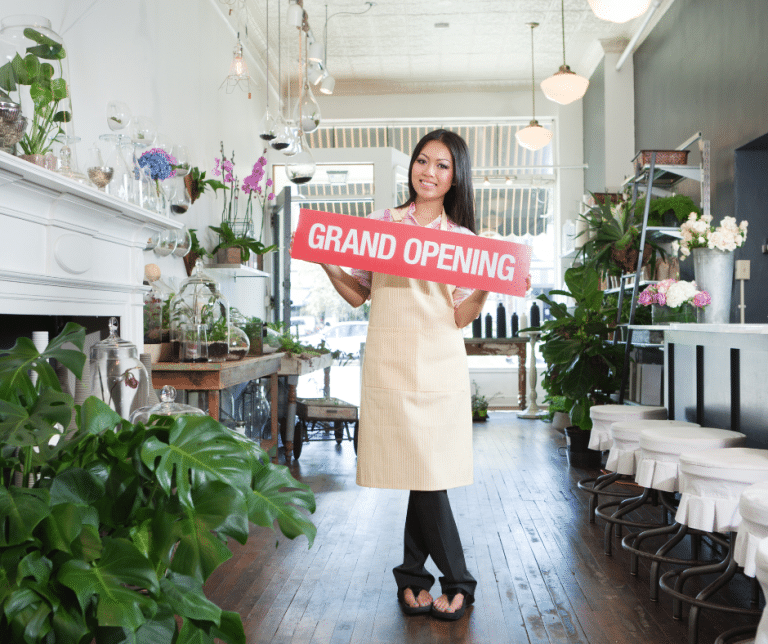 regalo per l’inaugurazione di un negozio