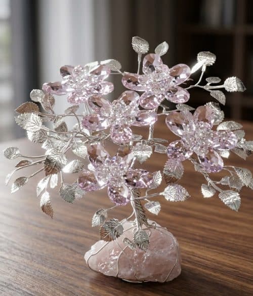 Albero decorativo in argento