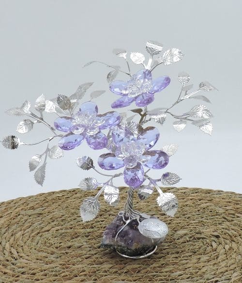 Regalo nozze argento con cristallo