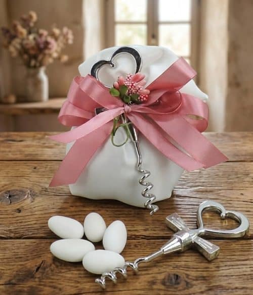 Bomboniera cavatappi per matrimonio