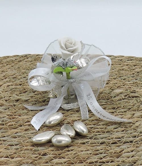 Bomboniera nozze d'argento