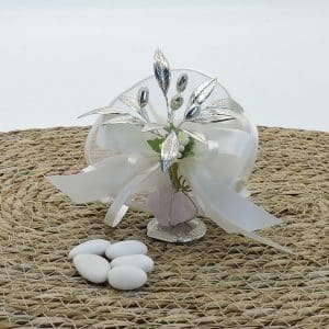 Bomboniera matrimonio con olivo argento