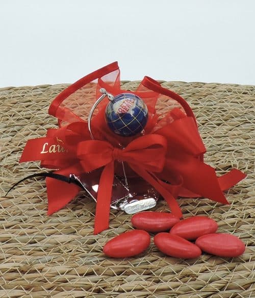 Bomboniera laurea con mappamondo